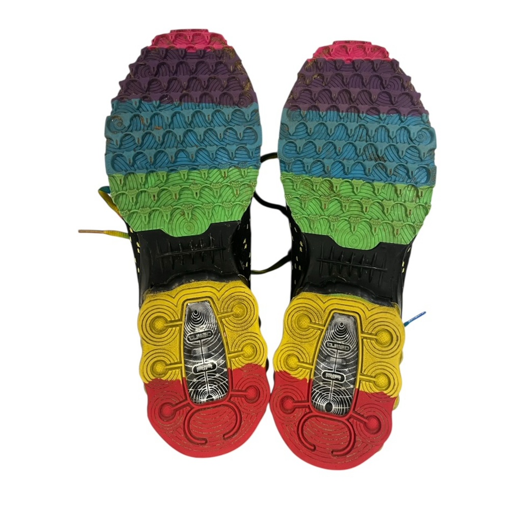 Nike | Airmax Shox Off-White Black Rainbow Colored Accents Sneakers 8.5 - Picture 5 of 10